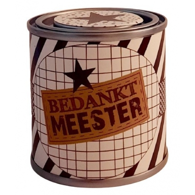 Blikje bedankt meester.