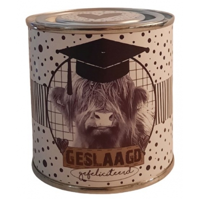 Blikje Jaaaa geslaagd. hooglander.