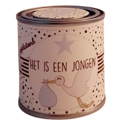 Blikje het is een jongen.