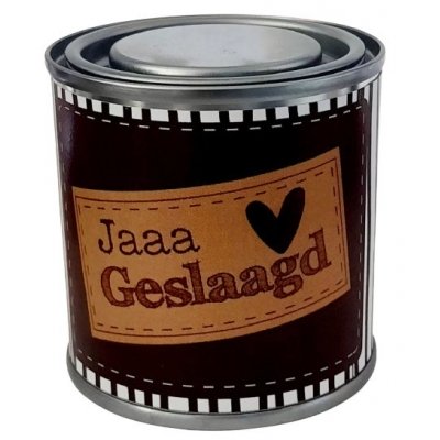 Blikje Jaaaa geslaagd.
