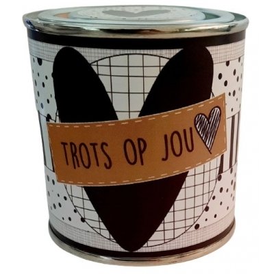 Blikje trots op jou.