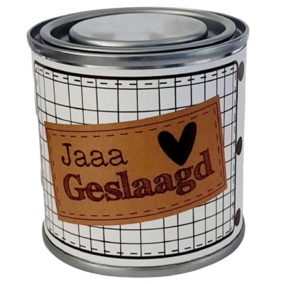Blikje Jaaaa geslaagd.