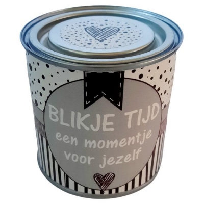 Blikje tijd momentje voor je zelf.