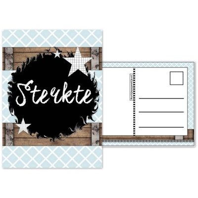51.Kaart met tekst ''Sterkte''.