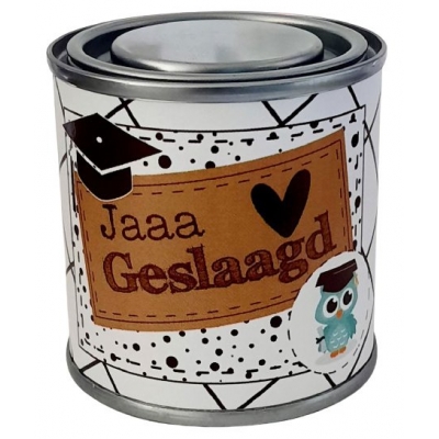 Blikje Jaaaa geslaagd.
