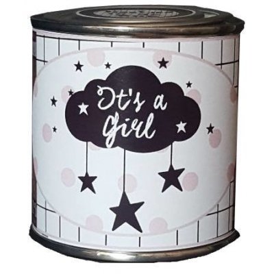 Blikje it;s a girl met wolk