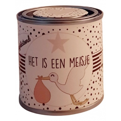 Blikje het is een meisje