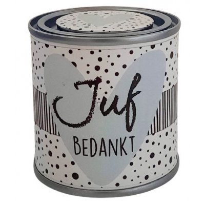 Blikje juf mint.