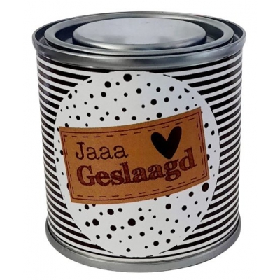 Blikje Jaaaa geslaagd.