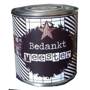 Blikje bedankt meester.