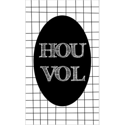 27.Kaartje met tekst ''Hou vol'' 5 bij 8.5 cm.