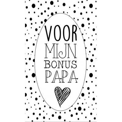 91.Klein bedank kaartje met tekst ''Voor mijn bonus papa'' 5 bij 8.5 cm. 91.Klein bedank kaartje met tekst ''Voor mijn bonus papa'' 5 bij 8.5 cm.