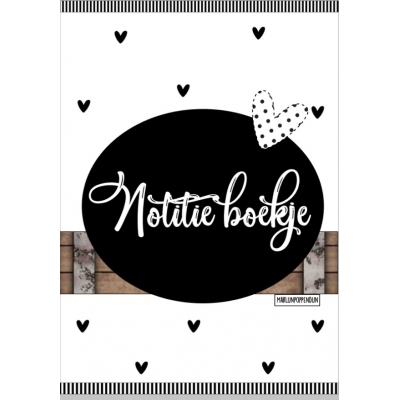 Voor notitie blokje, alleen voorkant.
