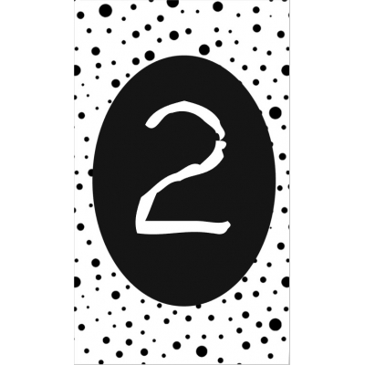3.klein kaartje met cijfer 2.
