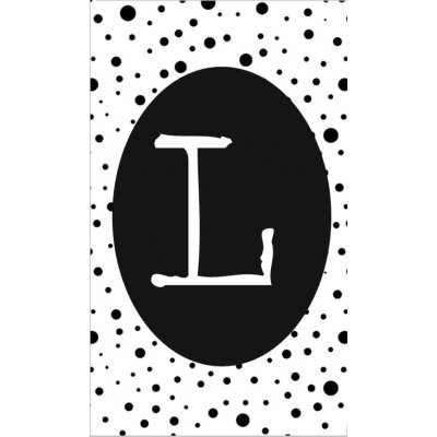 22.klein kaartje met letter L.