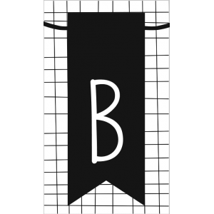 12.klein kaartje met letter B