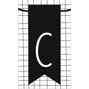 13.klein kaartje met letter C