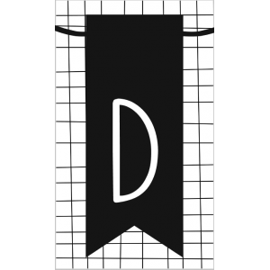14.klein kaartje met letter D