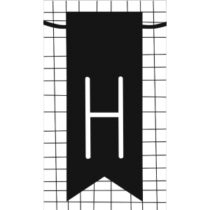 18.klein kaartje met letter H