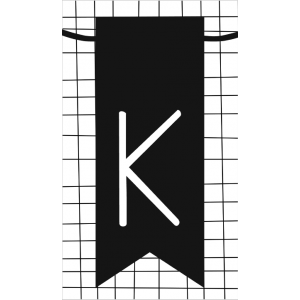 21.klein kaartje met letter K