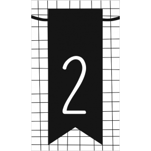 3.klein kaartje met cijfer 2