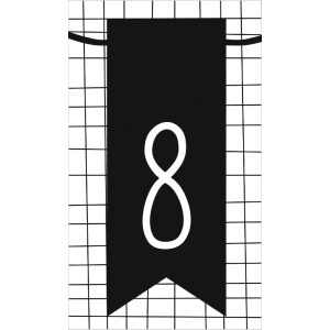 9.klein kaartje met cijfer 8