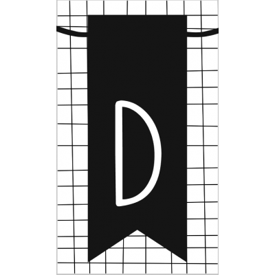 14.klein kaartje met letter D