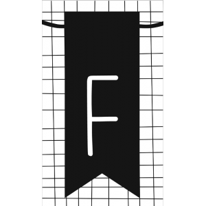 16.klein kaartje met letter F