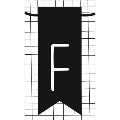 16.klein kaartje met letter F