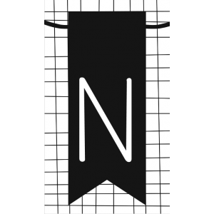 24.klein kaartje met letter N
