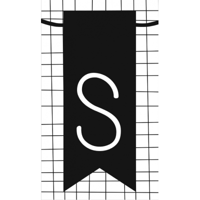 29.klein kaartje met letter S